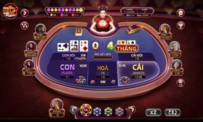 Baccarat kim tài Zowin có cách tính điểm đơn giản