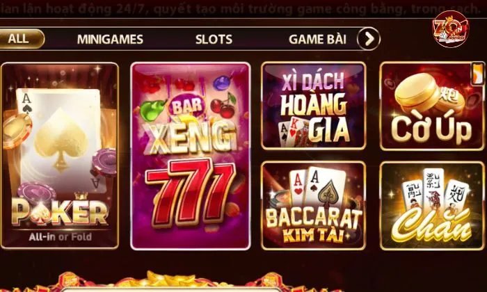 Cờ úp Zowin được biết đến với một trải nghiệm chơi game đầy mới lạ.